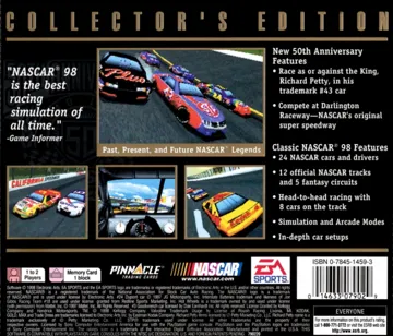 NASCAR 98 Collectors Edition (US) box cover back